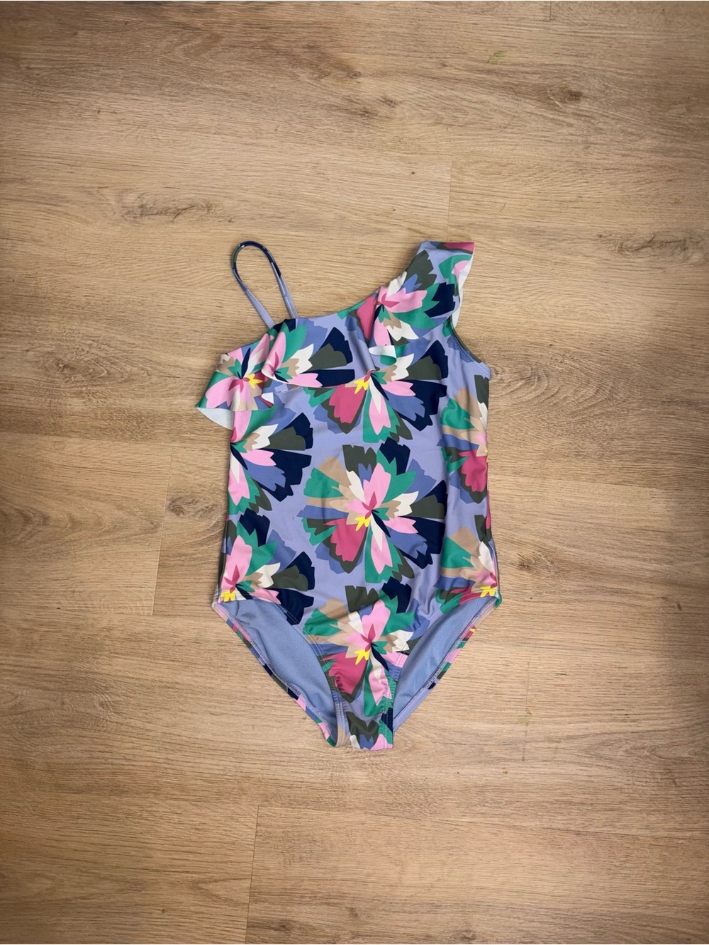 GAP One-Shoulder Floral Swimsuit
